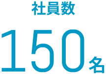 社員数 150名